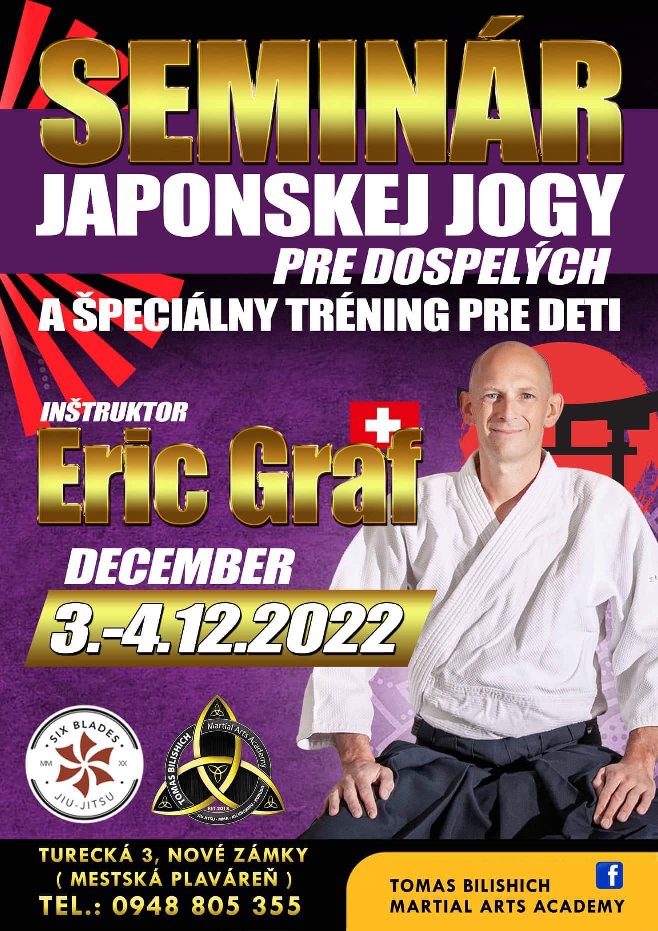 Stage de yoga japonais, Nove Zamky, Slovaquie, 3-4 décembre