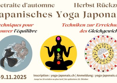 Retraite de yoga japonais, Rüti bei Riggisberg, 7-8-9 Novembre